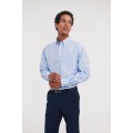 Russell 932M Pánska košeľa Oxford s dlhým rukávom modrá Oxford Blue