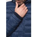 Kariban K6128 pánska dlhá zimná bunda - farba modrá