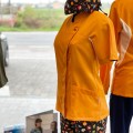 Giblor's Giada zdravotnícka košeľa dámska krátky rukáv oranžová