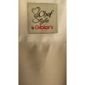 Giblor's Giorgio kuchársky rondón krátky rukáv - farba biela