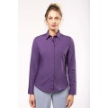 Kariban K549 dámska košeľa dlhý rukáv fialová