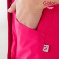 Giblor´s Greta kuchársky rondon dámsky krátky rukáv ružová Fuchsia