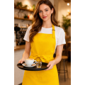Kariban K885 casnicka a kuchárska zástera s vreckom žltá