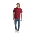 Fruit of the Loom F610820 pracovné tričká pánske aj dámske krátky rukáv vínovo červená