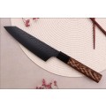Sakai Takayuki Kurokage Kengata Santoku japonský kuchársky nôž VG10 16cm drevo wenge