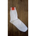 Pracovné ponožky bavlna Česko - farba biela
