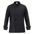 Giblor's Emanuel kuchársky rondón dlhý rukáv - farba čierna