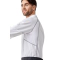 Kentaur 23401 chef jacket long sleeve men women white with gray