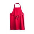 Denny's DP200 kuchárska zástera s trakmi červená