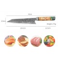 Marmiton Kambei japonský kuchársky damaškový nôž Kiritsuke 20cm rukoväť drevo / epoxid VG10