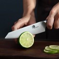 Dellinger Kiritsuke CUBE ebenový kuchársky nôž 13 cm - farba drevo