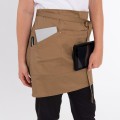 Denny's DE115 Le Chef Prep casnicka zastera s vreckami khaki