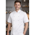 Velilla 405205 kuchársky rondón krátky rukáv pánsky aj dámsky biela