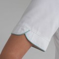Giblor´s Tania zdravotnícka košeľa dámska krátky rukáv biela modrý lem