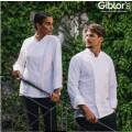 Giblor's Gloria dámsky kuchársky rondón dlhý rukáv biela