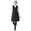 Kentaur 15960 dámske zabaľovacie čašnícke šaty 4-way-stretch čierne