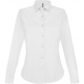 Kariban K530 dámska košeľa s dlhým rukávom strečová biela