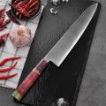 MARMITON Etsu japonský damaškový nôž 24cm rukoväť Sandalwood octagon