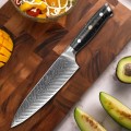 Marmiton Hiroshi japonský kuchársky damaškový nôž 20cm rukoväť sklené vlákno VG10