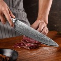 Marmiton Rai japonský damaškový nôž 20cm rukoväť živice Pakkawood
