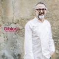 Giblor's Massimo Bottura kuchársky rondón dlhý rukáv - farba biela