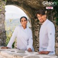 Giblor´s Celine kuchársky rondon dlhý rukáv dámsky biela