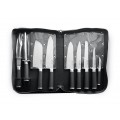 HENDI 975770 kuchárska sada nožov 9 dielov v brašni - farba čierna