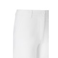 Velilla Chino Stretch dámske zdravotnícke kraťasy biele
