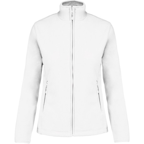 Kariban K907 dámska fleecová mikina na zips biela