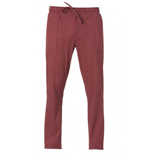 Giblor's Enrico kuchárske nohavice - vzor červený prúžok