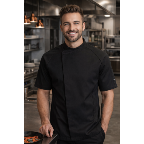 Kentaur 23500 kuchársky rondon pánsky krátky rukáv čierny Kentaur 23500 kuchársky rondon pánsky krátky rukáv čierny