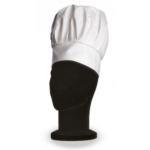 Giblor's kuchárska čiapka vysoká 100% bavlna - farba biela
