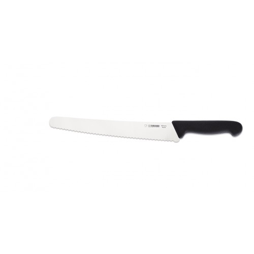 Kuchársky nôž vrúbkovaný Giesser Messer 25cm univerzálna - farba čierna