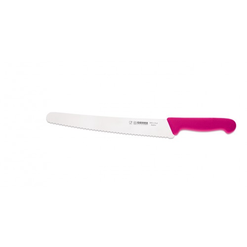 kuchársky nôž vrúbkovaný Giesser Messer 25cm univerzálna - farba ružová