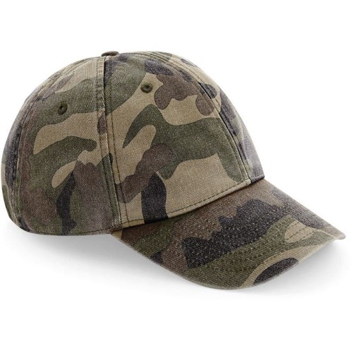 Beechfield B655 6-panelová nízkoprofilová šiltovka „Vintage“ Jungle Camo Beechfield B655 6-panelová nízkoprofilová šiltovka „Vintage“ Jungle Camo