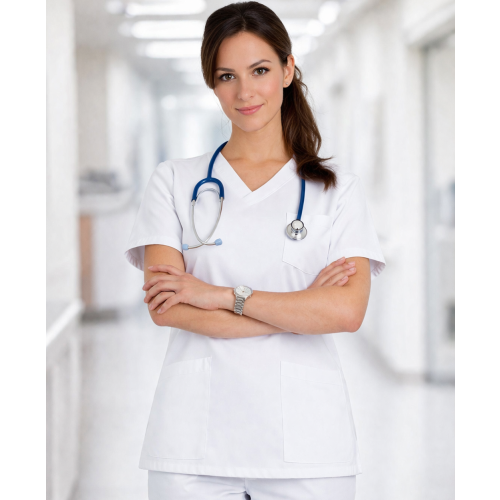 Giblor's Milena zdravotnícka košeľa dámska biela