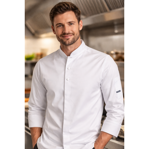 Kentaur 23511 kuchársky rondón dlhý rukáv pánsky aj dámsky biela