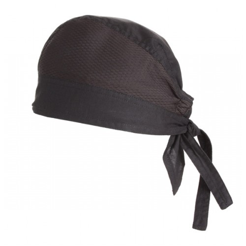 Pracovné čapice AFD Bandana 100% bavlna s vetraním - farba čierna