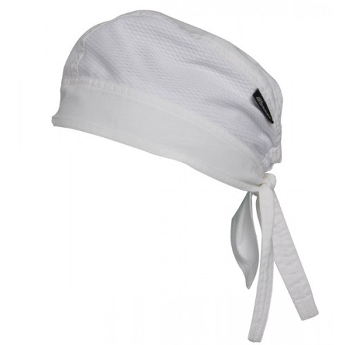 Pracovné čapice AFD Bandana 100% bavlna s vetraním - farba biela