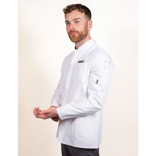 Le Chef Prep kuchársky rondon dlhý rukáv biely