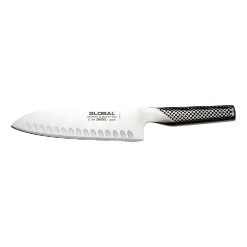 Global G-80 santoku japonský kuchársky nôž s vrúbkami 18cm