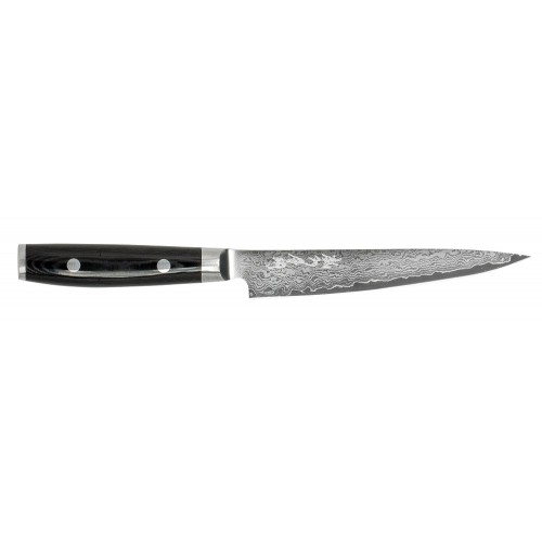 Yaxell Ran Plus japonský plátkovací nôž 18cm - farba čierna