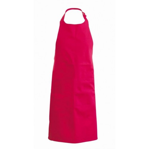 Kariban K889 detská kuchárska zástera s trakmi červená