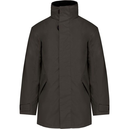 Kariban K677 Pánska parka šedá Dark Grey