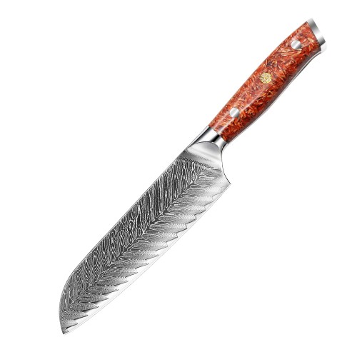 MARMITON Mitsuaki Santoku japonský damaškový nôž 18cm rukoväť živice VG10
