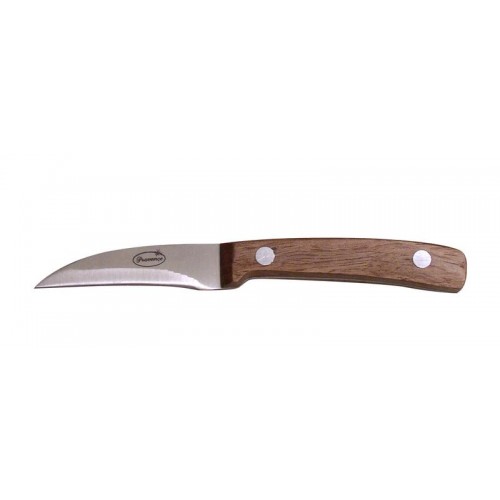 Nôž lúpací s drevenou rukoväťou 6cm - materiál nerez