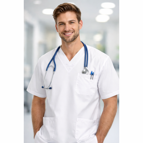 JHK Porto zdravotnícka košeľa dámska aj pánska biela JHK Porto zdravotnícka košeľa dámska aj pánska biela