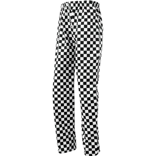 Premier PR553 Kuchárske pánske nohavice Black/White
