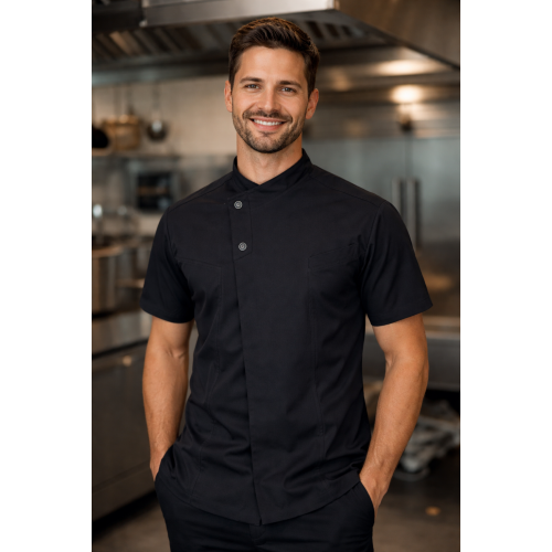 Giblor´s Harry kuchársky rondon pánsky krátky rukáv čierny