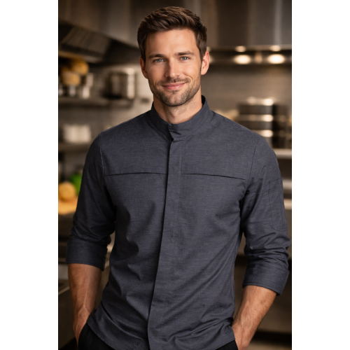 Kentaur 25236 kuchársky rondon pánsky dlhý rukáv šedý